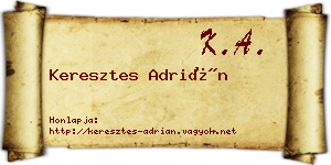 Keresztes Adrián névjegykártya