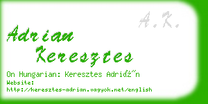 adrian keresztes business card